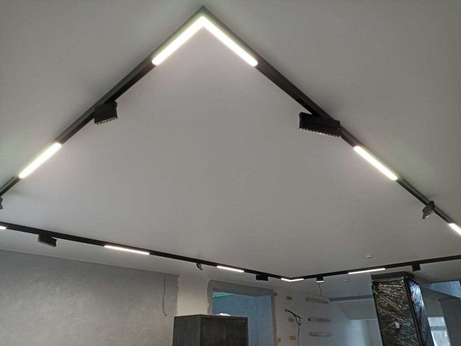 Якісні натяжні стелі Дубно | потолок стеля | білі матові натяжні стелі