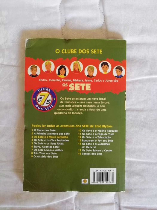 Livro "Os Sete e a Marca Vermellha"