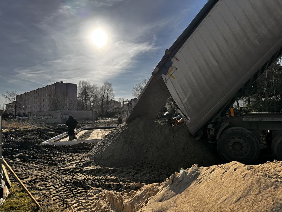 Transport wywrotką 26t