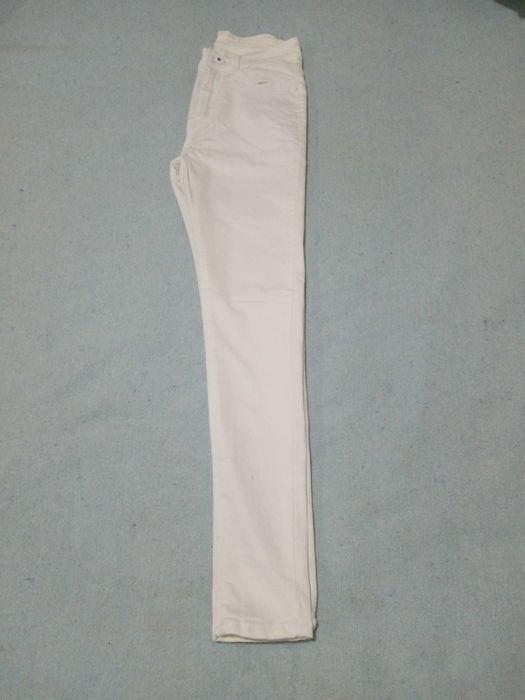 Calças de ganga branca para mulher