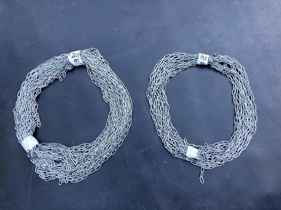 Łańcuch gospodarczy fi 2mm 10m 20m 30m ocynk