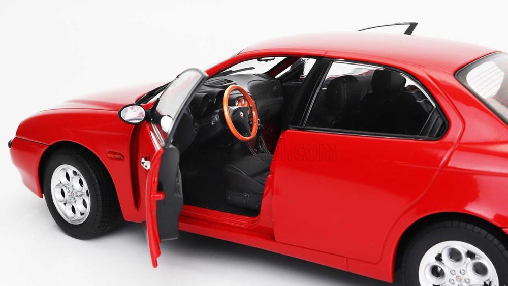 Model 1:18 Mitica Alfa Romeo 156 2.5 V6 24V 1997 red / black interior