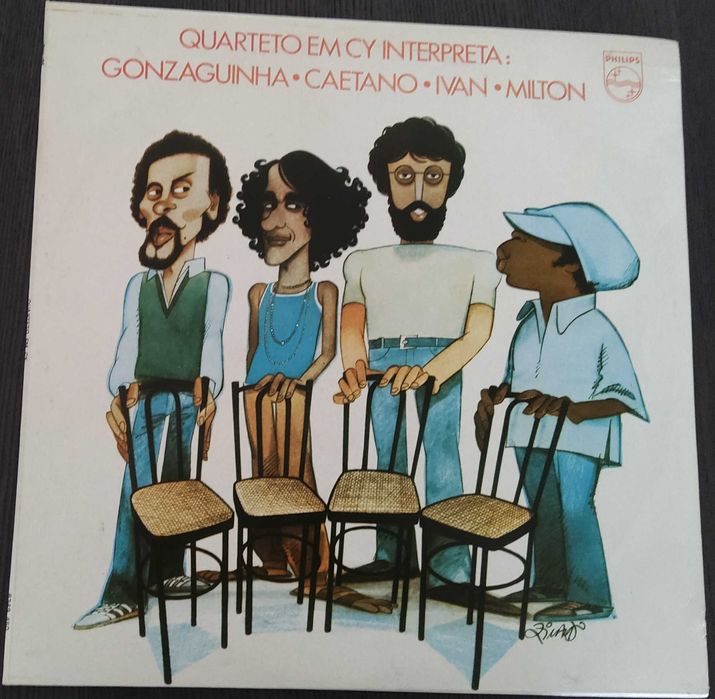 VinilLp- Quarteto em Cy Interpreta: Gonzaguinha, Caetano, Ivan, Milton
