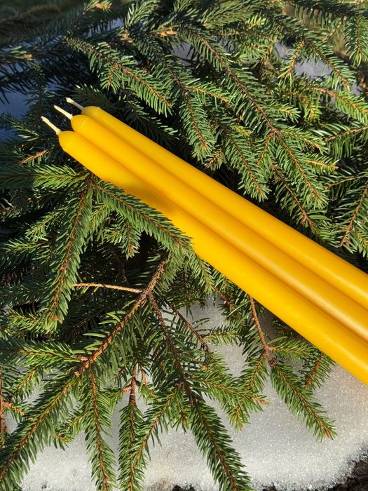 Свічка з 100% бджолиного воску Воскова свічка Натуральна свічка