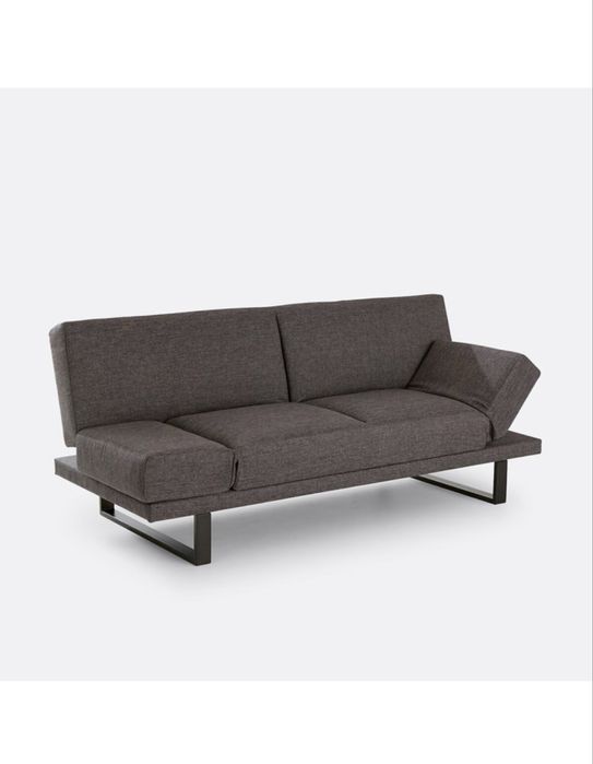 Sofa cama em tecido texturizado