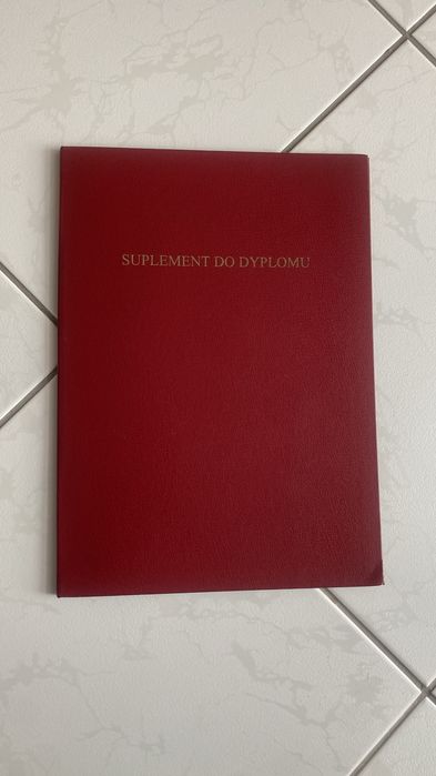 Teczka okładka na suplement do dyplomu