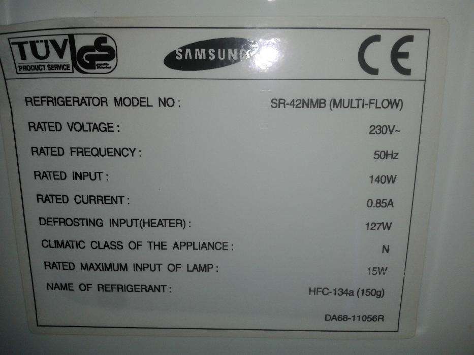 Peças para Frigorifico SAMSUNG Modelo: SR-42NMB Serie: 42BN7000