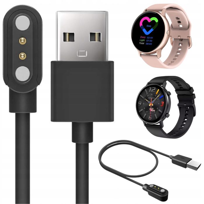 Ładowarka Kabel Smartwatch Kw10 Kw20 Dt88 Dt96