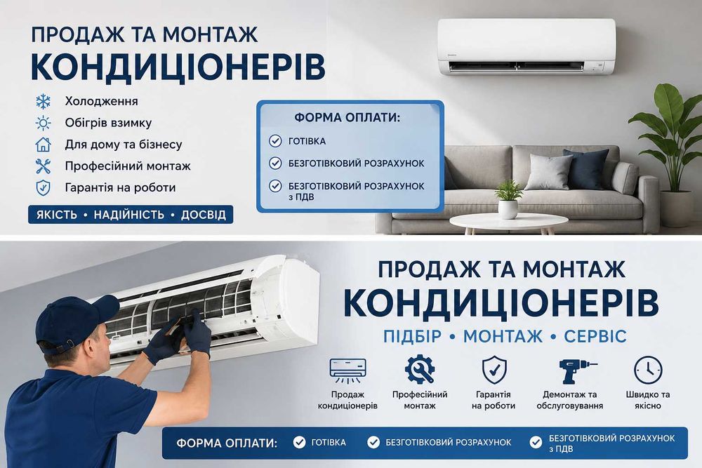 Продаж та монтаж кондиціонерів