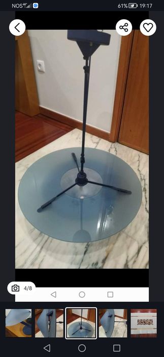 Jarro antigo faiança+candeeiro teto e mesa. 
2