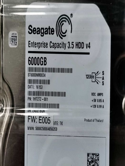 HDD 6TB SeaGaTe EnTer CapaCiTy 3.5"