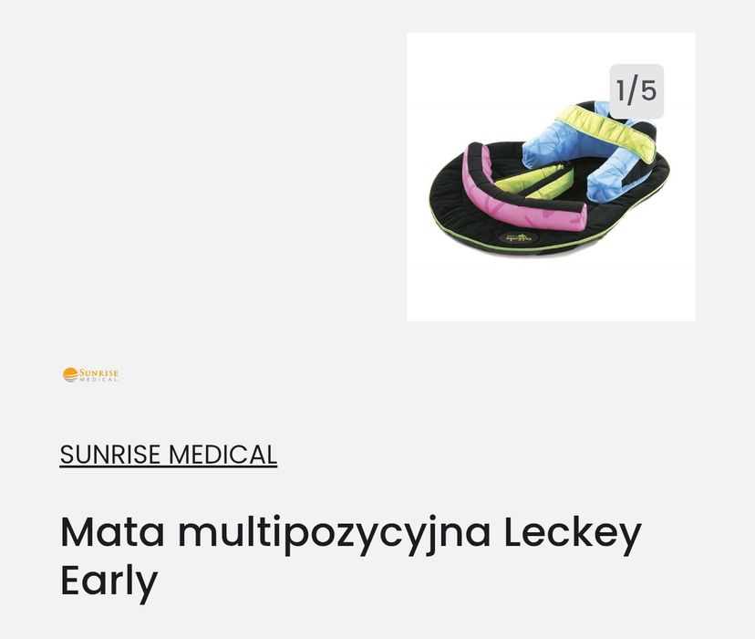 Mata multipozycyjna rehabilitacyjna lecley