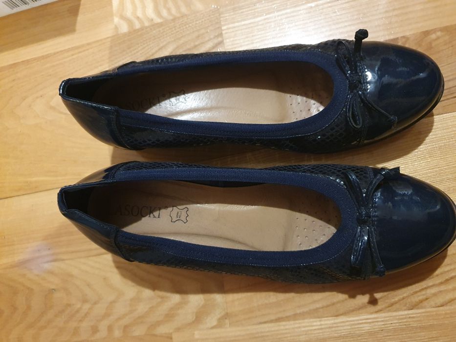 Buty Lasocki półbuty granatowe