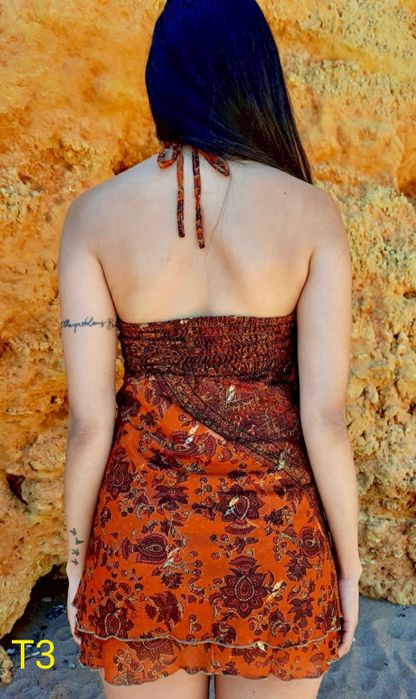 Tops em seda e algodão