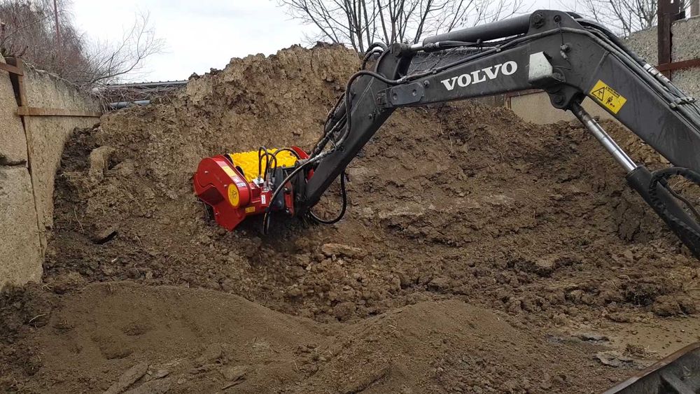 Oryginalna łyżka przesiewająca Rotastar do minikoparki 2-4 ton