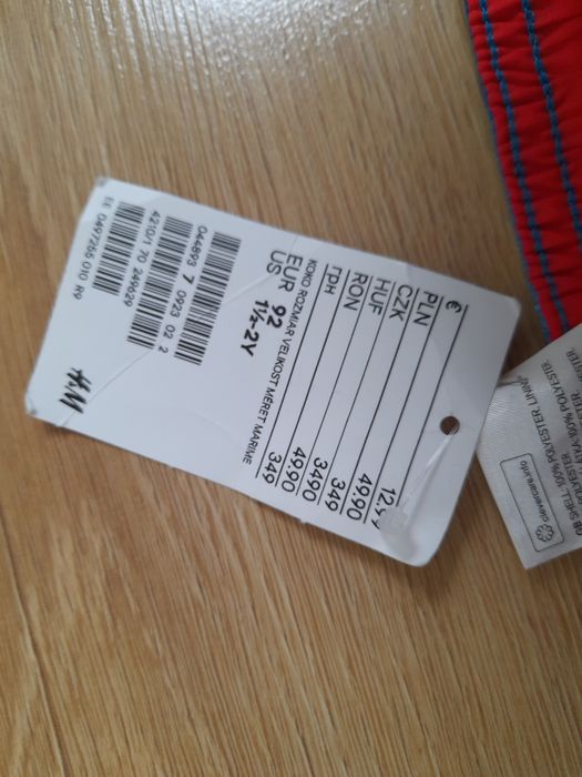 Nowr spodenki kąpielowe h&m dla chłopca 92