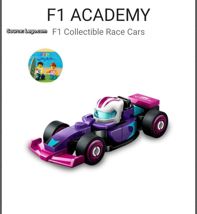 LEGO 71049 F1 Academy (F1 Collectible Race Cars)