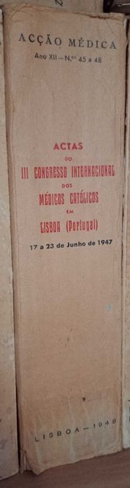 Actas do III Congresso Internacional dos Médicos Católicos em Lisboa