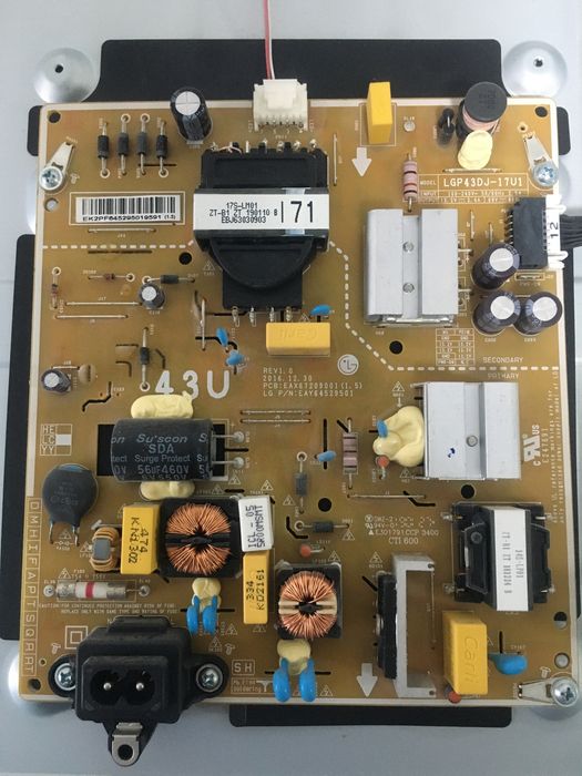 Телевізор LG 43UK6300MLB на запчастини