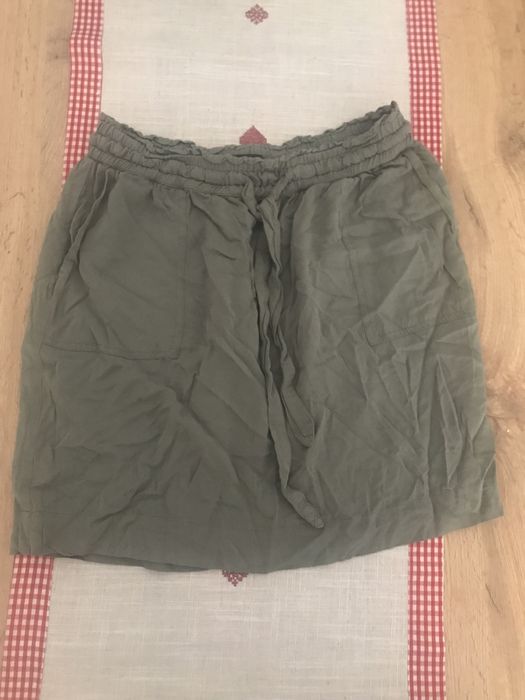 Spodnica khaki S wiskoza