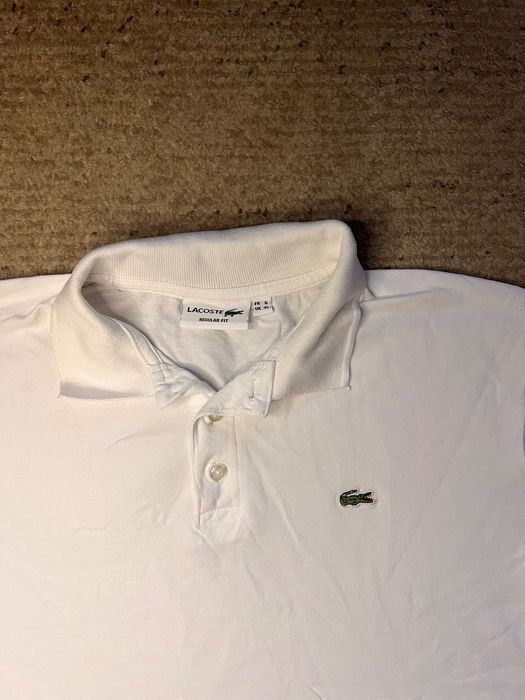 Біле Поло Lacoste XL