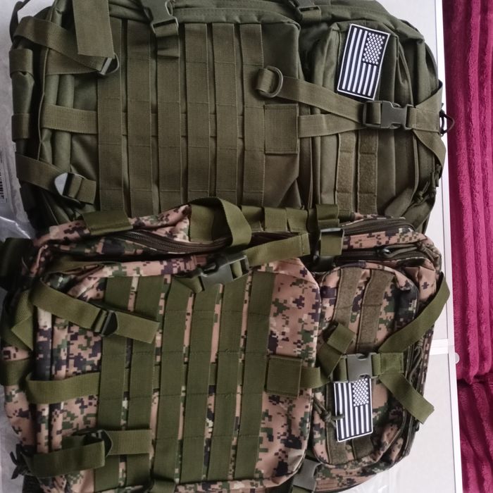 Рюкзак тактический MOLLE 50л. хаки, пиксель
