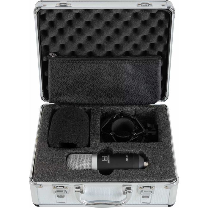 Mikrofon wielkomembranowy + Spider + Osłona przeciwwietrzna