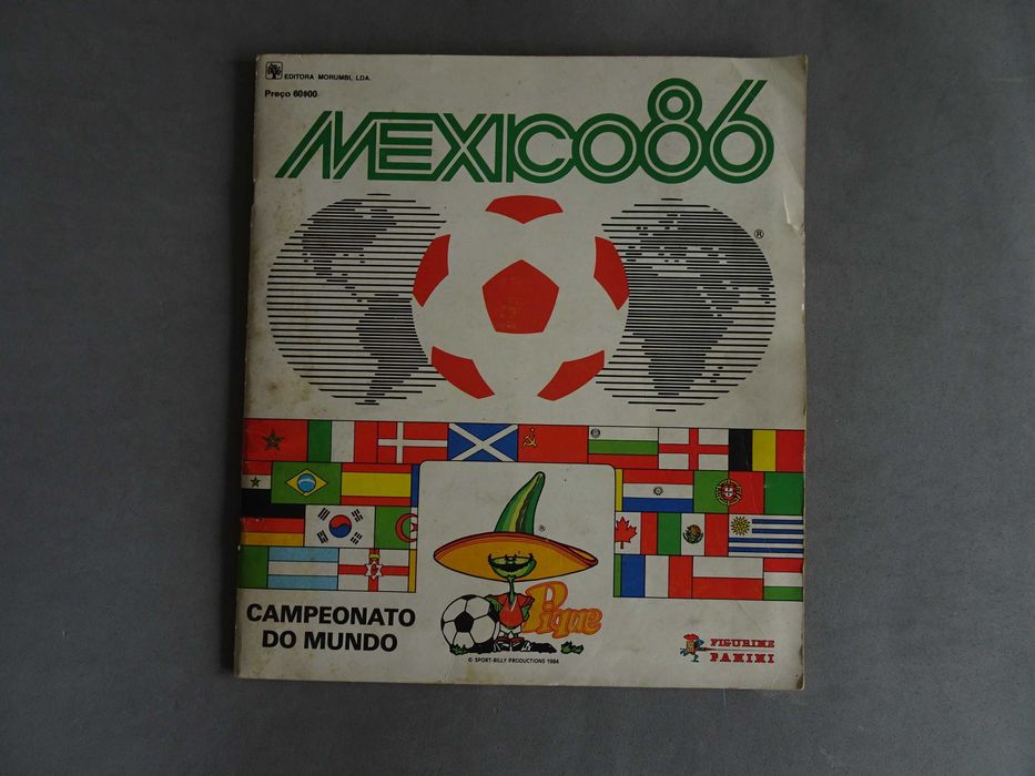 Caderneta de cromos  México 86 Panini Morumbi (falta 1 cromo)