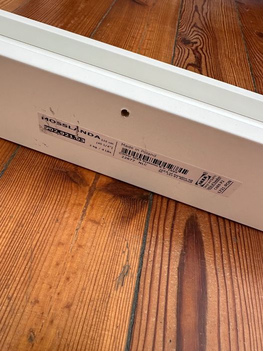 Prateleira de Quadros IKEA MOSSLANDA (Branca) - 115 cm