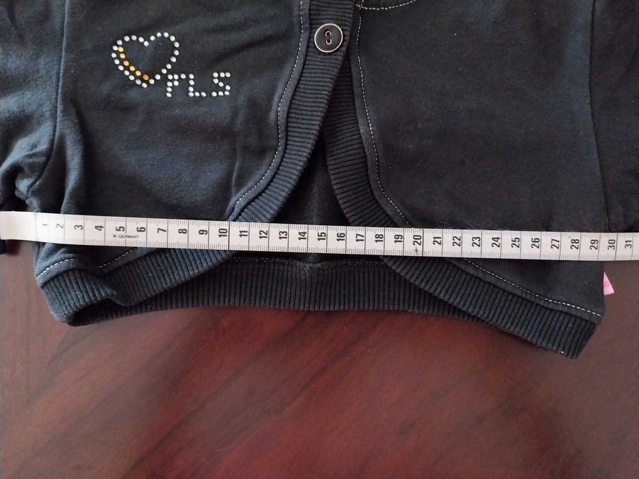 Casaco Bolero preto menina, FLS