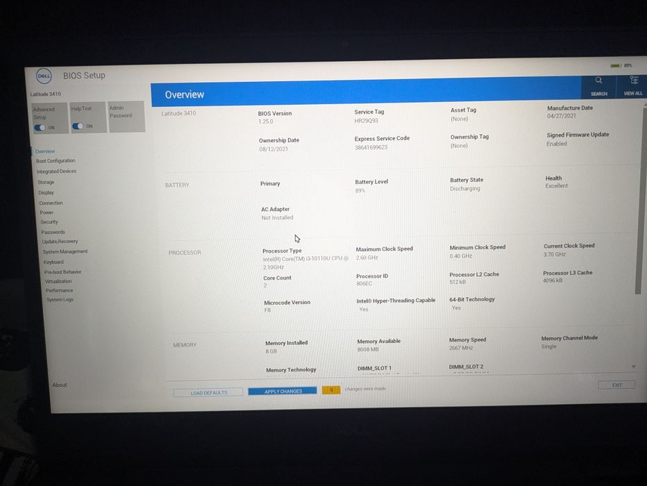 Ноутбук Dell Latitude 3410 / 14" Full HD IPS / i3-10110u