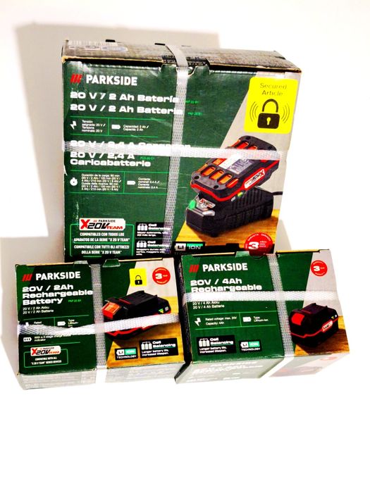 Pack bateria + carregador 20v Parkside