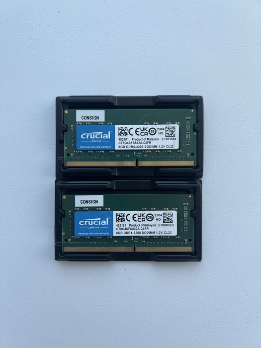 Ноутбучна оперативна памʼять Crucial DDR4 SO-DIMM 2x8GB 3200MHz