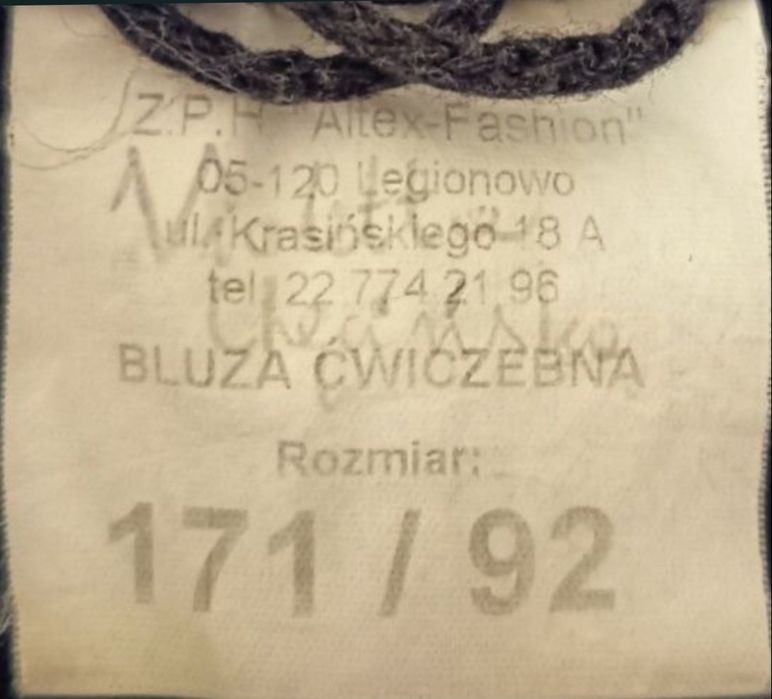 Mundur do klasy policyjnej/ćwiczebny