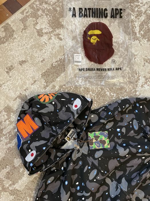 Зіп худі Бейп Космос Zip hoodie Bape A bathing ape