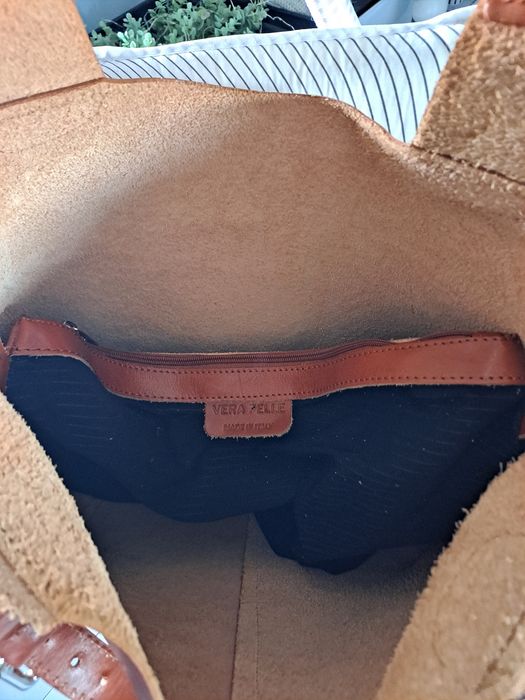 Torebka  ze skóry shopperka Vera Pelle