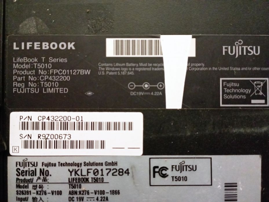 Продам ноутбук Fujitsu T 5010