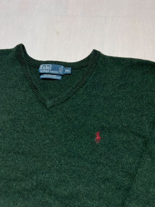 Wełniany sweter Ralph Lauren boxy fit vneck