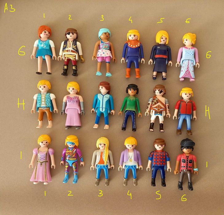 playmobil 128 figuras variadas - adultos