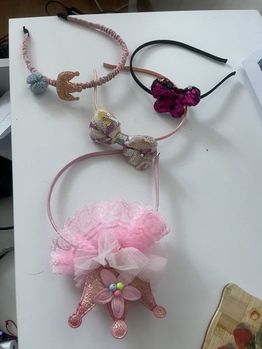 Продам обруч с коронами паетки для девочки