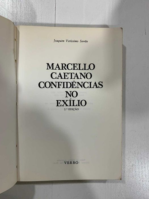 Marcello Caetano, Confidências no Exílio - Joaquim Veríssimo Serrão