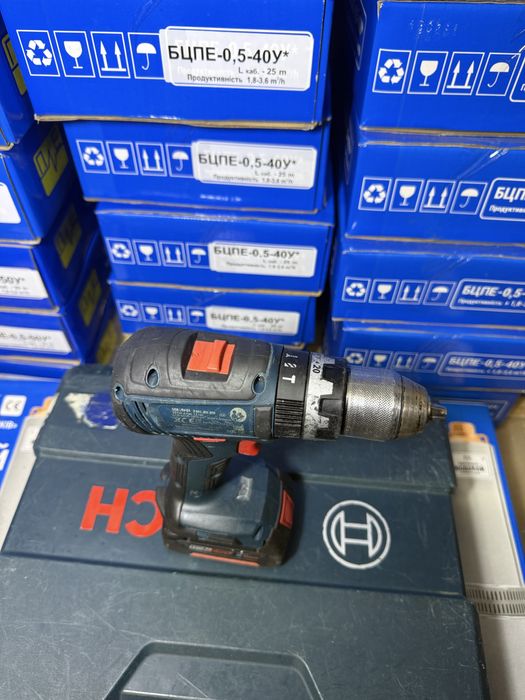 Аккумуляторная ударная дрель-шуруповерт Bosch GSB 18V-55 Professional