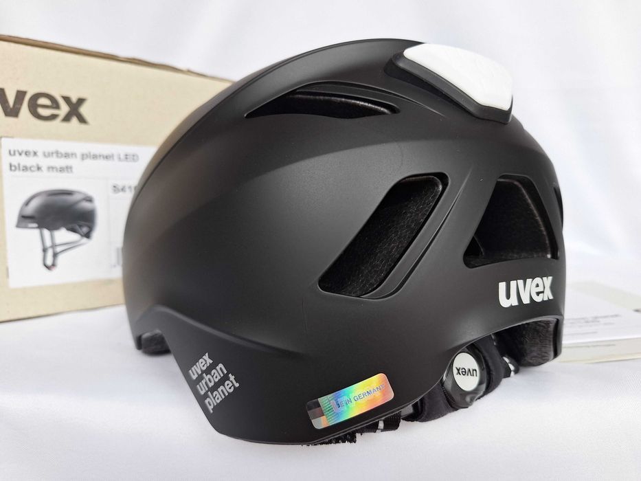 Kask rowerowy Uvex Urban Planet LED Black Matt L 58-61cm