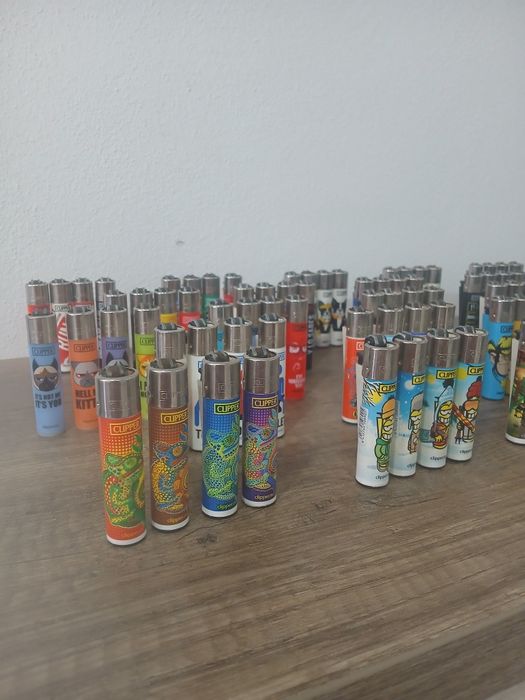 90 isqueiros Clipper colecção