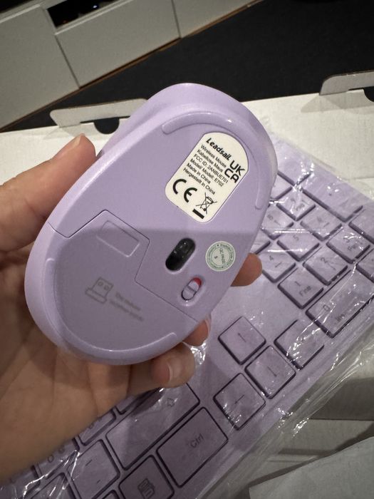 Leadsail Wireless Keyboard + Purple Mouse64752391106945123