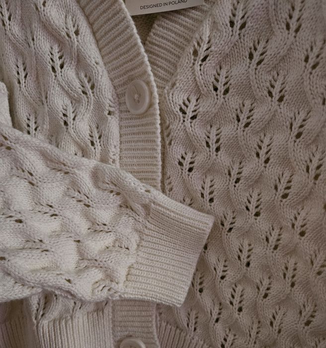 Sweter, ażurowy sweterek 140