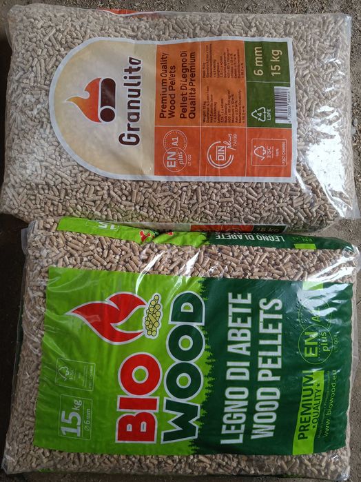 Pellet sosnowy BIO WOOD i GRANULITA ENplus A1