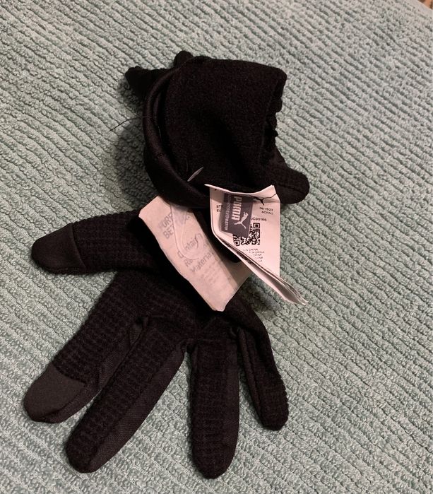 Рукавички Puma Touch Оригінал M/L чорні флісові унісекс