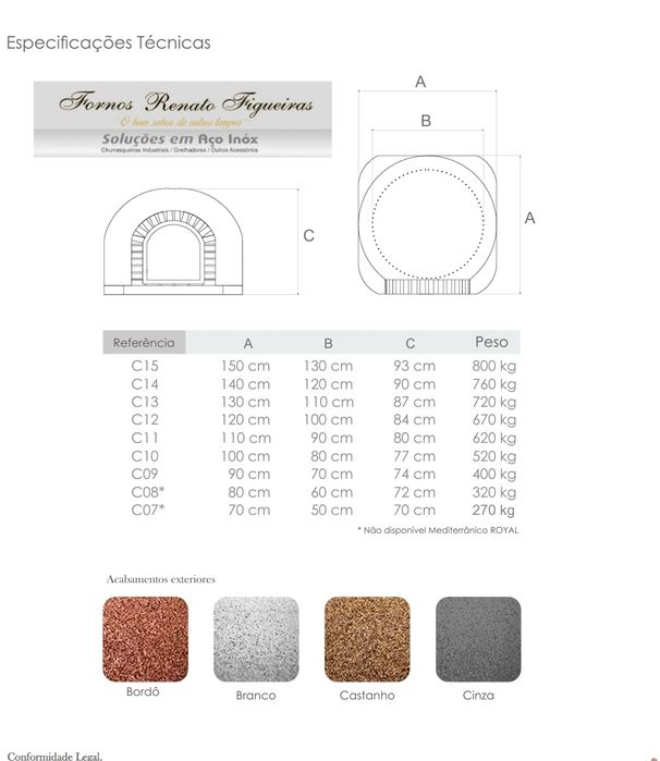 Forno a lenha portátil