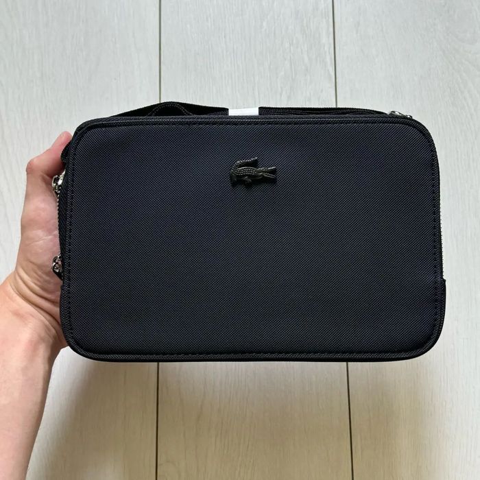 Мессенджер через плече Lacoste, чорний